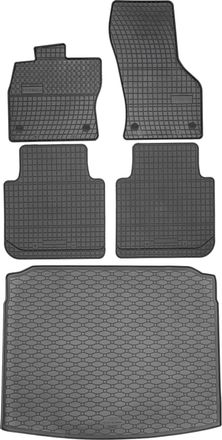 OEM Juego De Alfombrillas De Goma Para Coche Y Alfombrilla Para Maletero Para Vw Tiguan Ii Suv (2016-2024)