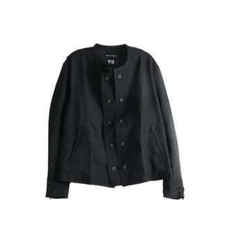 Yohji Yamamoto Double-breasted Collarless Jacket
