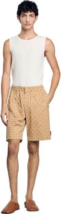 Sandro Square Cross jacquard shorts at Nordstrom, Size Xx-Large