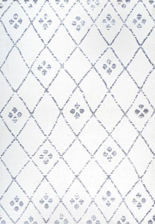 Jonathan Y Designs Izil Moroccan Geometric Diamond Area Rug in Ivory/light Gray at Nordstrom, Size 2Ft 0In X 8Ft 0In