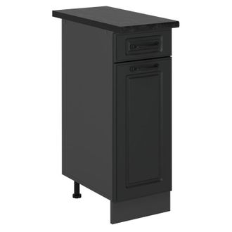 Vicco Mueble Bajo De Cocina R-line, Antracita Casa De Campo, 30 Cm, Et Antracita