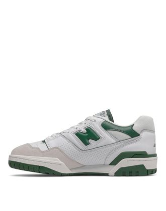 New Balance 550 - Sneakers bianche e verdi-Bianco