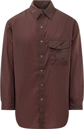 Yohji Yamamoto Hombre, Camisas, Marr&oacute;n, Talla: M