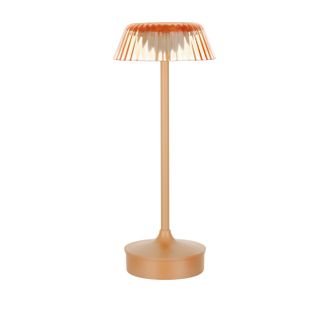 Relaxdays Lampada Da Tavolo Rosa Con Paralume In Velluto E Base In Cristallo - H 47 Cm - Attacco E14