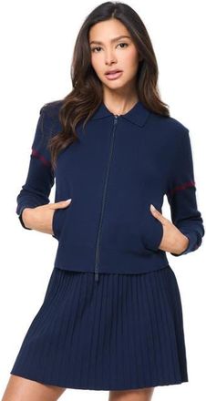 Sergio Tacchini Nota Knit Jacket in Maritime Blue at Nordstrom, Size Xx-Large