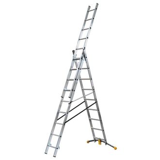 Hailo Escalera Combinada Hailo 1422-801 3 Tramos Con Estabilizador (3x9)