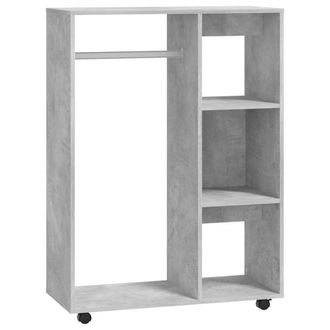Berkfield Home Wardrobe Concrete Grey 80x40x110 cm Engineered Wood | Size: 80 x 40 x 110 cm