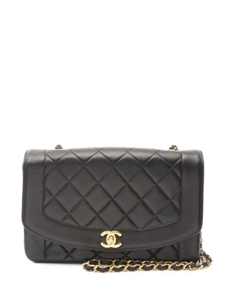 Chanel 1991-1994 Diana shoulder bag - women - Lambskin - One Size - Black