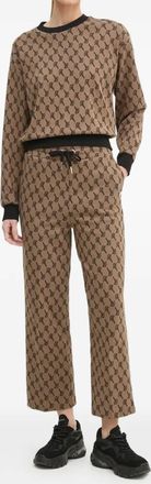 Joop Felpa con monogramma - Marrone