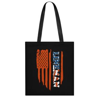Generic U.S. Flag Lineman Womens Tote Casual Shopping Bag Lightweight Shoulder Bags Hobos Handbag for Work Travel Daily 35x40cm