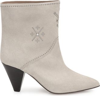Isabel Marant Beige Suede Ankle Boots