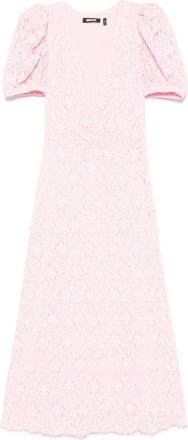 Rotate Abito midi con maniche a palloncino - Rosa