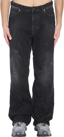 Balenciaga Black Relaxed Mid Rise Jeans
