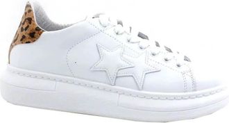 2Star Sneakers Trendy - Dames - Sneakers - Wit - 36 EU - Leer - Schoenen