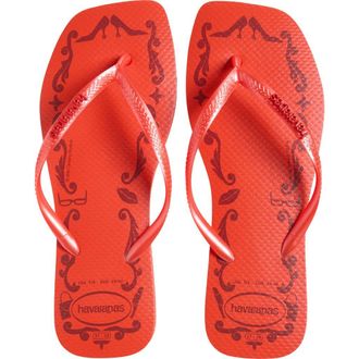 Havaianas x Devil Wears Prada Flip Flop in Frevo Red at Nordstrom, Size 5