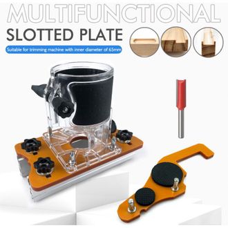 OEM Placa Gu&iacute;a Para Fresadora V2 2 En 1: Ajuste R&aacute;pido Con Tornillo Torx (placa + Cubierta Transparente + Gu&iacute;a De Posicionamiento + Fresa)