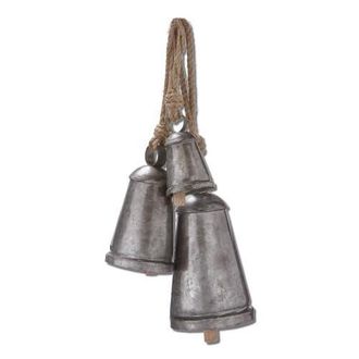 Tag Vintage Jute Decorative Bells Set of Three Antique Silver at Nordstrom