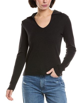 Vince Open Neck Polo Sweater