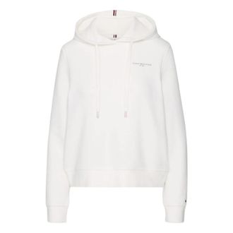 Tommy Hilfiger Dameshoodie - Dames - Hoodies - Wit - S - Katoen - Hoodies & sweatvesten