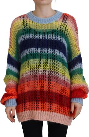 Dsquared2 Dsquared&sup2; Knitted Mohair Crewneck Pullover Womens Sweater (Pre-Owned)