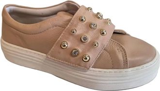 Verofatto Womens Couro Viena Sneaker In Nude