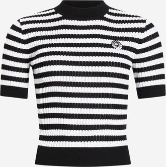 Patou Baumwollpullover mit Streifenmuster