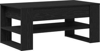 vidaXL Vidaxl - Mesa de Café Roble negro 102 x 55 x 45 cm Madera contrachapada