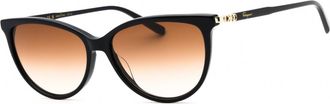 Ferragamo SF2870SCP 433 Dark Blue/Azure/Brown Gradient