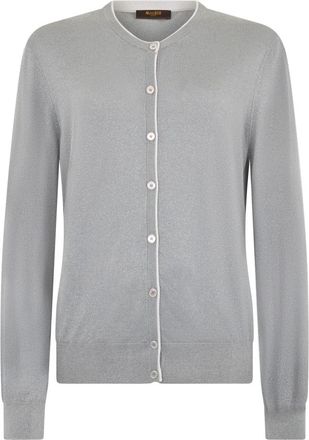 Moorer Maylea Cardigan - Dames - Vesten - Grijs - 3XL - Katoen - Truien & Vesten