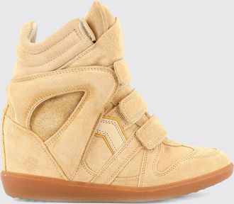 Isabel Marant Sneakers alte Bekett in pelle scamosciata con zeppa interna