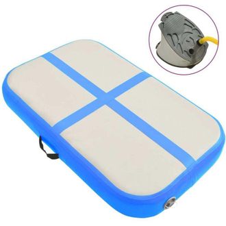 vidaXL Esterilla Inflable De Gimnasia Con Bomba Pvc Azul 60x100x10 Cm Vidaxl
