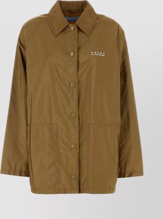 Prada windbreaker collared neck long sleeves