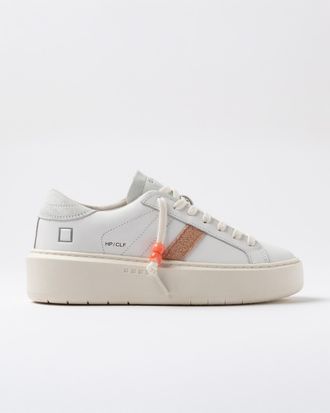 D.A.T.E. hill low platform calf white-cooper