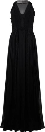 Alberta Ferretti Elegante Lange Jurk - Dames - Avondkleed - Zwart - S - Kleedjes