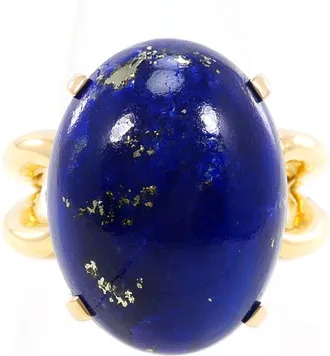 C&A Blue Green Yellow Gold Yellow Gold (18K) Band Ring (Pre-Owned)