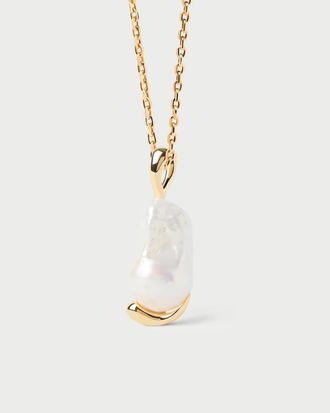 PD Paola La Perla Pendant Necklace in Brass at Nordstrom