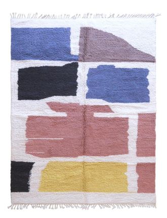 AFK Living Alfombra bereber estilo gr&aacute;fico original 246 x 348 cm