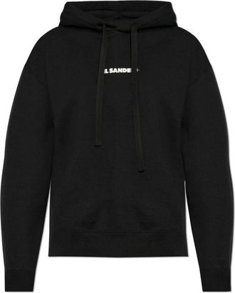Jil Sander Hoodie - Dames - Hoodies - Zwart - S - Katoen - Hoodies & sweatvesten