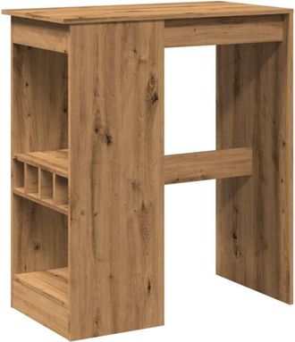 vidaXL Bar Table with Racks Artisan Oak 90x47.5x103.5 cm Engineered Wood vidaXL