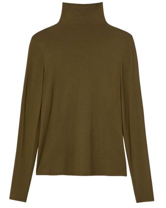 Lafayette 148 New York Funnel Turtleneck Top