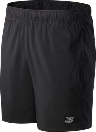 New Balance Heren 2 in 1 Hardloopshort (Zwart)