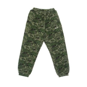 HUF Camo Fleece Broek Dames Tracksuit - Dames - Sweatpants - Groen - M - Katoen - Broeken