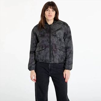Desigual Fantasy Embroidered Bomber Jacket In Black