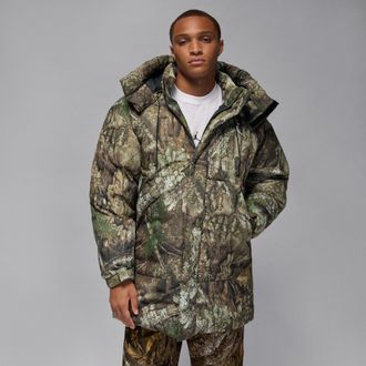 Nike Jordan Mens Jordan Flight Therma-FIT Down Parka in Green | IB4517-222