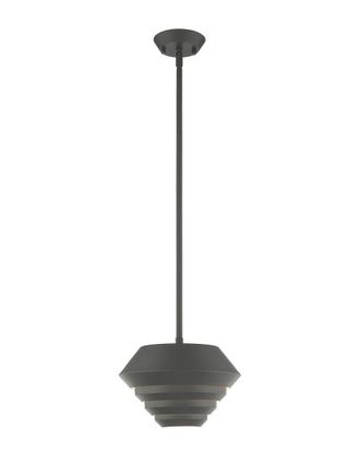 Livex Lighting Livex Amsterdam 1 Lt Scandinavian Gray Mini Pendant