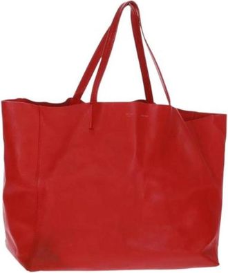 Celine Pre-owned Vintage Tote Bag - Dames - Vintage Shopper - Rood - ONE Size - Leer - Vintage
