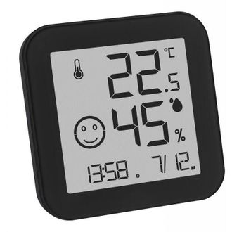 TFA Tfa-dostmann Thermom Tre-hygrom Digital Tre Con Zona De Confort En Blanco Y Negro Tfa 30.5054 E-ink - Alto Contraste Y Antibloqu