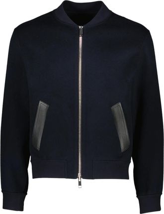 Yves Salomon Giacca varsity in lana e cashmere - Blu