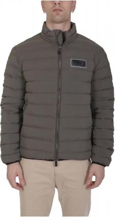 Emporio Armani Emporio Armani Ea7, Heren, Jassen, Grijs, Maat: 2XL Leer