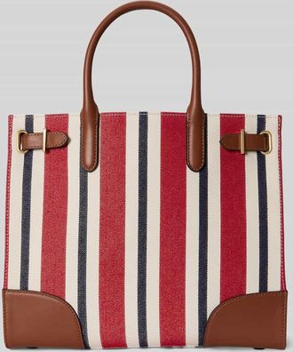 Lauren Ralph Lauren Shopper im Streifen-Design in Rot, Gr&ouml;&szlig;e 1